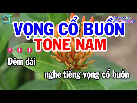 Karaoke Vọng Cổ Buồn Tone Nam ( Gm ) Nhạc Sống Beat Mới || Karaoke Đồng Sen