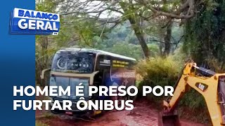 Homem que havia sido preso por furtar ônibus foge da cadeia e furta outro ônibus