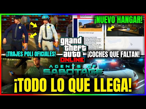 TODO LO NUEVO QUE LLEGA A GTA5 Online! NUEVO HANGAR, TRAJES POLI OFICIALES, LAMAR, TODO EL DRIP-FEED