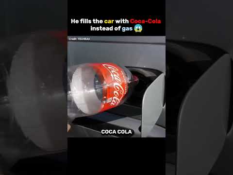 He fills the car with Coca-Cola instead of gas ? (Experiment)