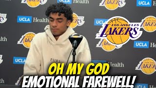 Los Angeles Lakers news GREAT SADNESS! A STANDOUT PLAYER IS LEAVING THE LAKERS!