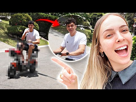 DEI UMA MOTO DE PRESENTE PRO MEU MARIDO 😂