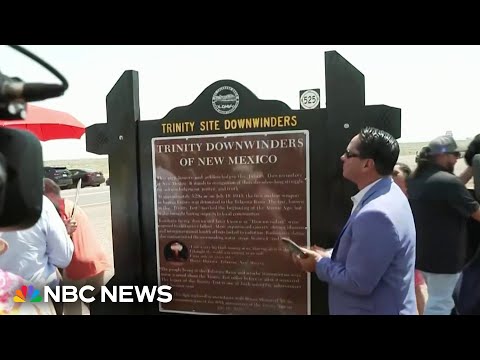 YouTube video thumbnail: 80 Years After Nuclear Bomb Tested in N.M., Victims Will Get Reparations