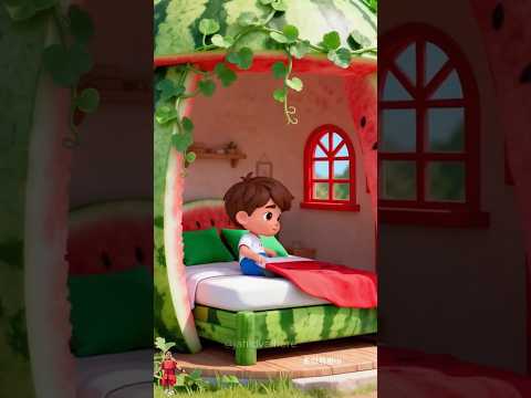 ছোট ভাইয়া তরমুজ বিছানায় শুয়ে পড়লো 😁 ai cartoon videos