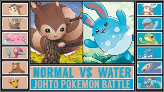 Johto Pokémon Battle: NORMAL vs WATER