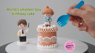 World’s smallest boy birthday cake tutorials for aniversary | How To Make A Cake for Boys
