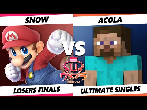 Umebura SP 11 LOSERS FINALS - Acola (Steve) Vs. Snow (Mario) Smash Ultimate - SSBU