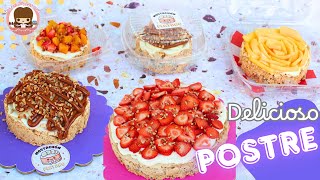 🎂El Postre frutal MAS VENDIDO 🤑 con este pastel clásico tendrás muchos clientes ✅️😎 mostachon de 🍓🥭🍌