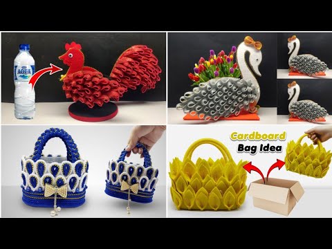 4 ide kreatif membuat tas dan vas bunga karakter | Best out of waste