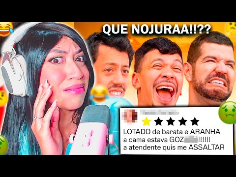 3 HUMORISTAS LENDO AVALIAÇÕES DE MOTEL 😳🤣 (CANAL CANALHA) REACT