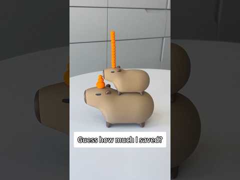 How much did I save in total?#capybara #cute #gift #funny #new #ornaments #3dprinting