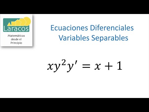 Ecuaciones Diferenciales por Variables Separables.