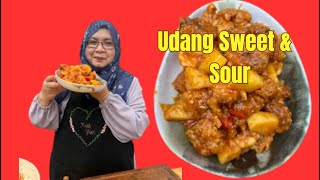 Udang Sweet and Sour Kak Yan | Kuah Masam Manis, Padu Gila!|