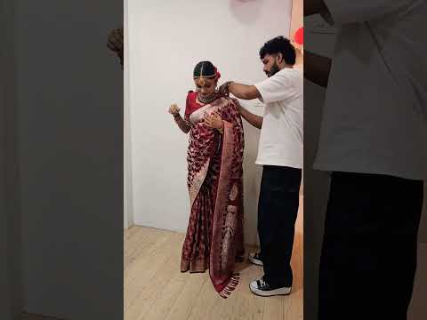 one layer saree draping