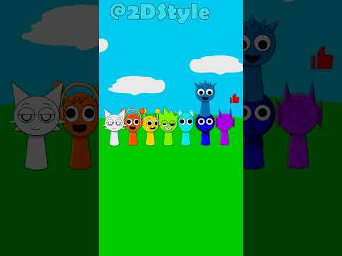 Red Sings the ColorMixing Song 🌈 | Sprunki Rainbow Party