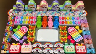 🌈 RAINBOW SLIME 🌈 ASMR Mixing Many Things into GLOSSY Slime Slime Compilation