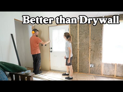 It's an Imperfect House. Wall Board Going Up.