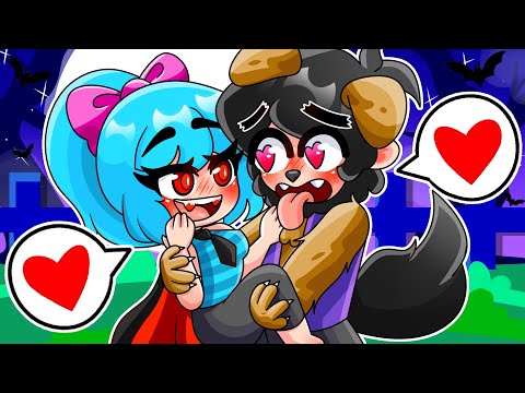 CHICA VAMPIRO SE ENAMORA DE UN HOMBRE LOBO EN MINECRAFT🧛‍♀️💖🐺AMOR PROHIBIDO EN MINECRAFT ROLEPLAY #1