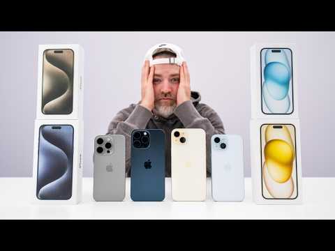 iPhone 15 Unboxing + Comparison (iPhone 15 vs iPhone 15 Plus vs iPhone 15 Pro vs iPhone 15 Pro Max)