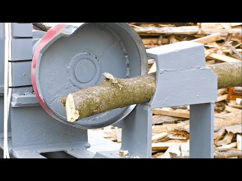 Crazy Firewood Processing Machines ! Amazing Woodworking