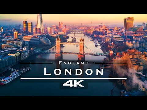 London, England 🇬🇧 - by drone [4K]