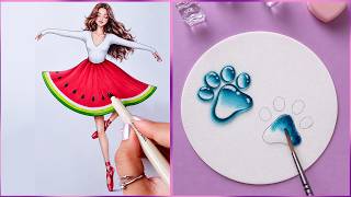 11 Easy Creative Art Hacks When You’re Bored || Art Ideas || painting for Beginners || Drawing