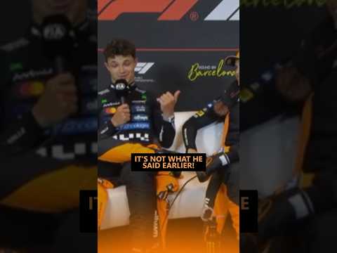 Oscar and Lando on Max/George's clash at the Spanish GP 😅 #f1 #formula1 (source: F1TV)