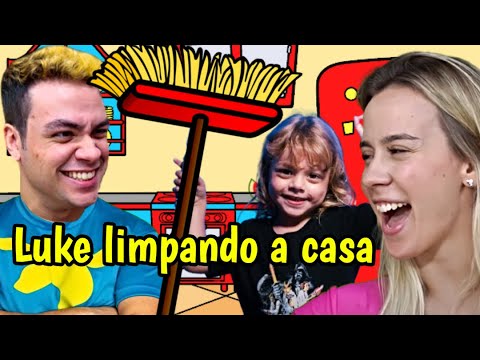 LUCCAS NETO E JESSI FAZEM O FILHO LIMPAR A CASA!