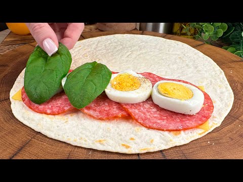 💯 Dieses Tortilla-Rezept hat alle überrascht❗️❗️ Neues Frühstücksrezept in wenigen Minuten!