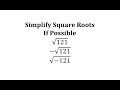 Understanding Square Roots and Imaginary Numbers
