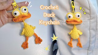 Crochet Duck Keychain 🐥| Cute & Easy | Móc Len Móc Khoá Vịt