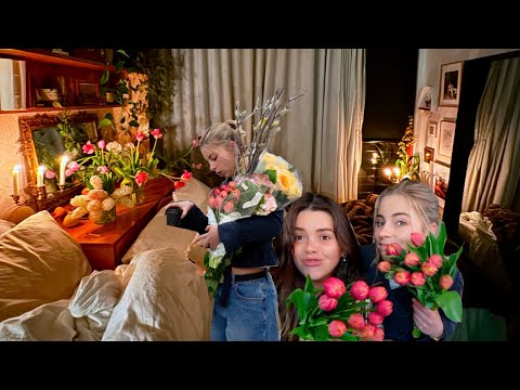 Cozy Sleepover + Early Morning at the Flower Markets!