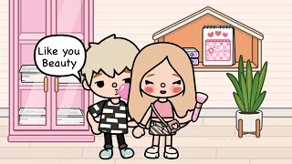 Bad boy has a crush on prettiest girl in college 💖😏 | Toca life story