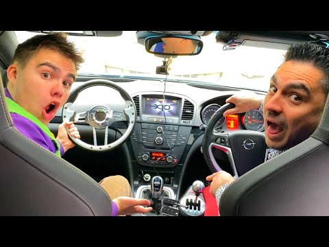 Mr. Joe Tipped Steering Wheel on Audi VS Mr. Joker on Opel and Camaro for Kids