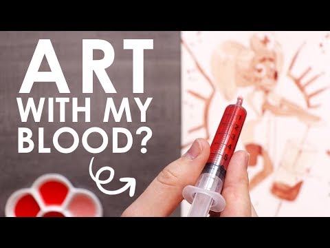 PAINTING with my BLOOD (NOT CLICKBAIT)