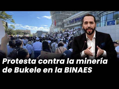 Protesta en la BINAES contra la minería