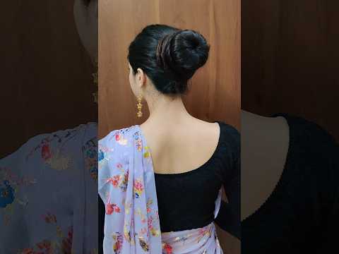 Very Easy Special Juda Hairstyle❤️Donut Hairstyle #shortsvideo #hairstyle #navratrispecial
