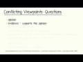 Understanding Conflicting Viewpoints in ACT Science
