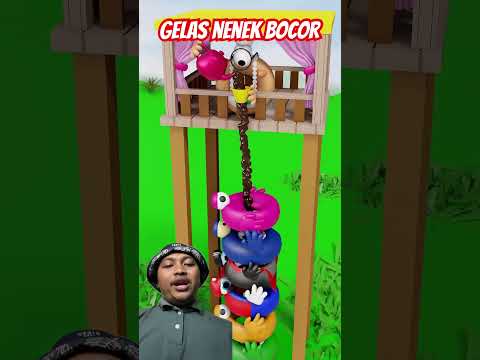 Gelas nenek donat bocor😂 #animation #funny #cartoon #games #fidgettoysplus #comedy #lucu #shorts