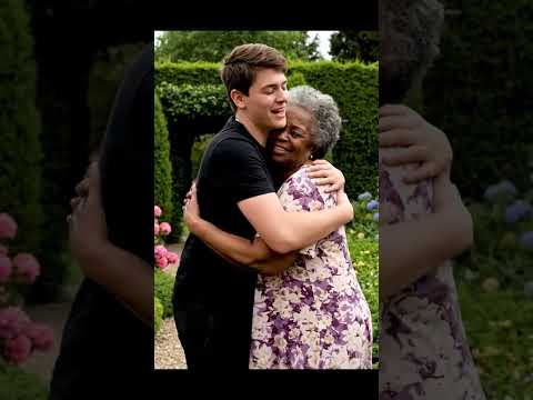 The cutest grandma hug ever!