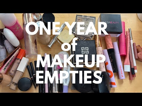 A years worth of makeup empties!!!!!