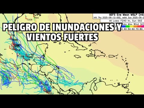 CICLON TROPICAL SE FORMA, PELIGRO DE INUNDACIONES Y VIENTOS FUERTES