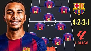 🚨 BARCELONA PREDICTED LINEUP WITH JUNIOR KROUPI 🔥 BARCELONA TRANSFER TARGET SUMMER 2026