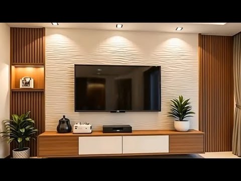 Modern TV Wall Unit Designs 2025 | Living Room TV Cabinet & Home Interior Design Ideas