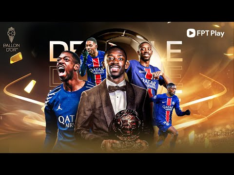 KHOẢNH KHẮC OUSMANE DEMBÉLÉ NHẬN QUẢ BÓNG VÀNG 2025