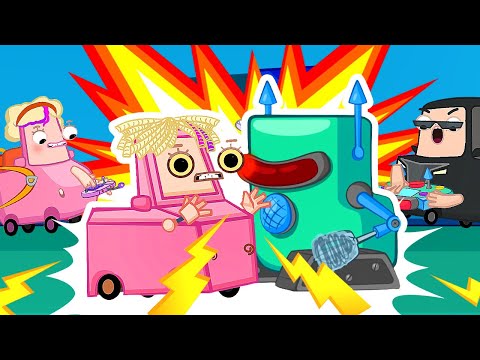 Vamos montar um robô com a Família Wheelzy! Nossa, o robô parece muito com a Vrumy! Desenho animado