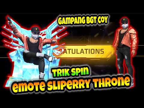 TRIK SPIN EMOTE SLIPERRY THRONE !! CARA HOKI SPIN EMOTE KURSI ES SLIPERRY THRONE , ASLI EZ BANGET !!