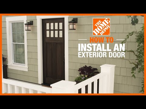 How To Install An Exterior Door, How To Install A Exterior Door With Sidelights