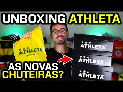 Recebi várias CHUTEIRAS da ATHLETA 🔥 - Mega unboxing Athleta - Canal Camisas e Chuteiras