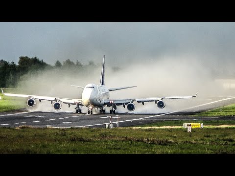 THE LONGEST BOEING 747 TAKEOFF RUN EVER - B747 using the full runway (4K)